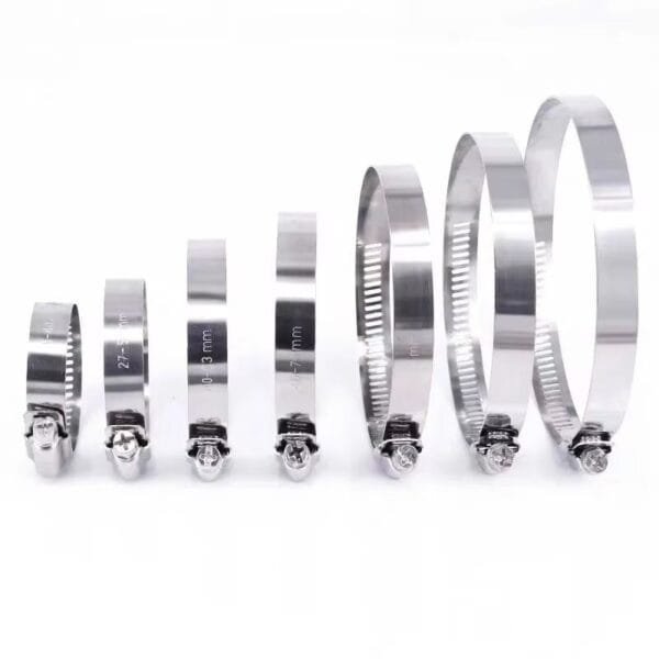40PCS Hose Clamp Set - 1/4''–1-1/8'' 304 Stainless Steel Worm Gear Hose Clamps for Pipe, Intercooler, Plumbing, Tube and Fuel Line - Image 4