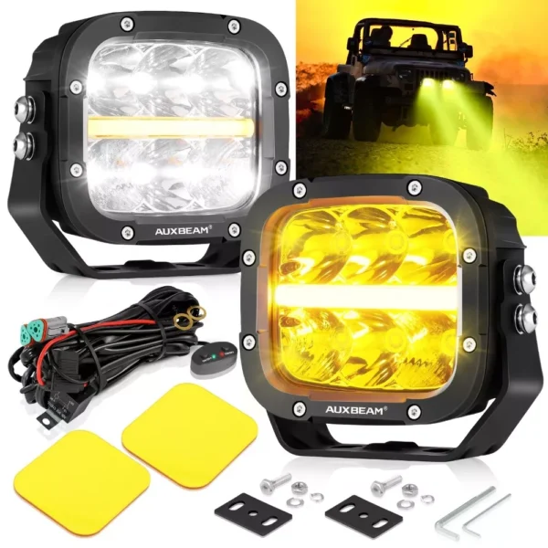 LED Combo Spot Flood Work Lights - Image 2