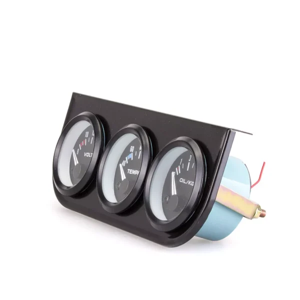 Oil Pressure Water Temp Oil Temperature Gauge Triple 3 in 1 Kit - Image 2